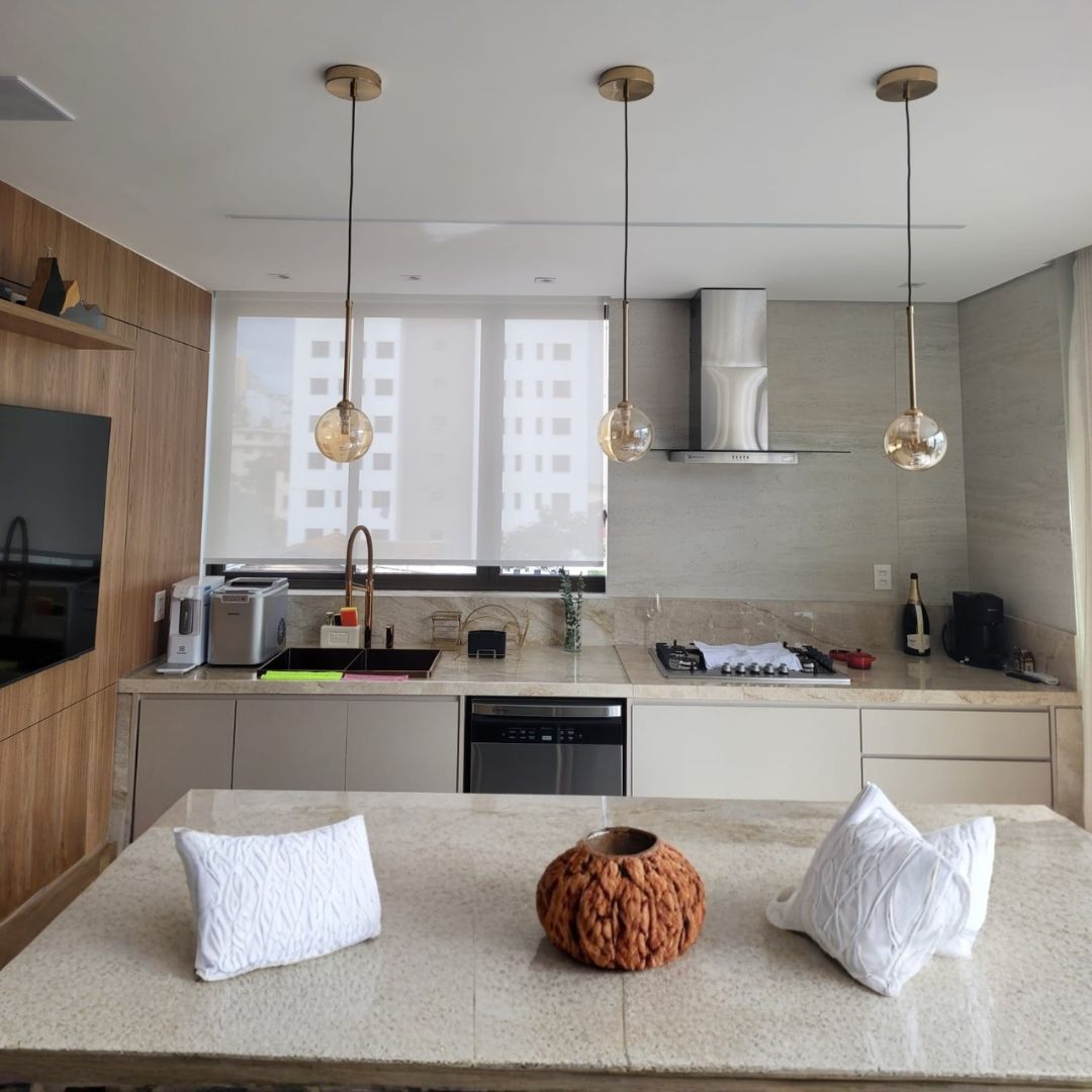 Persiana Rolo Tela Solar sob medida para cozinha – BH — Belo Horizonte