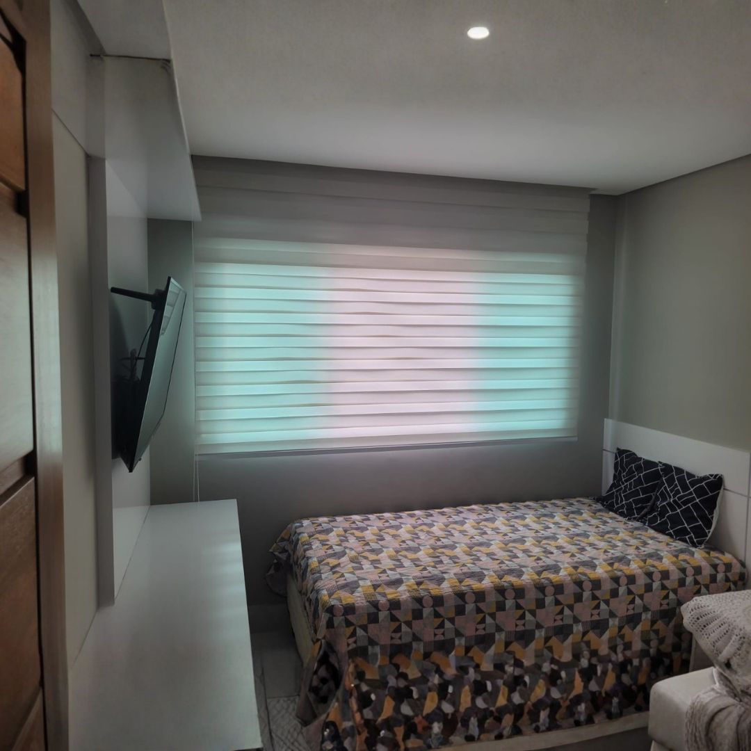 Persiana Double Vision sob medida para quarto – Belo Horizonte — Belo Horizonte