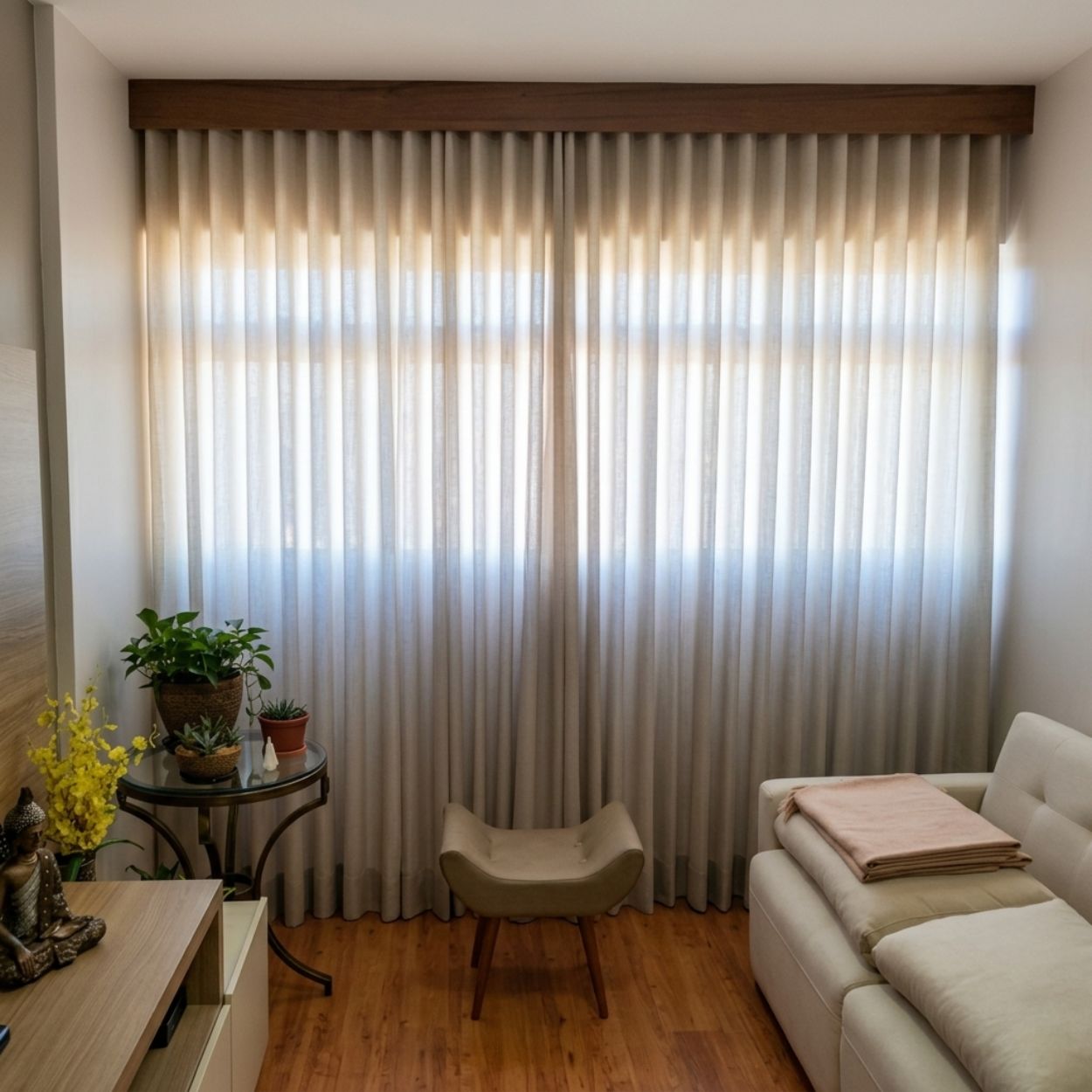 Projeto premium de cortinas em sala